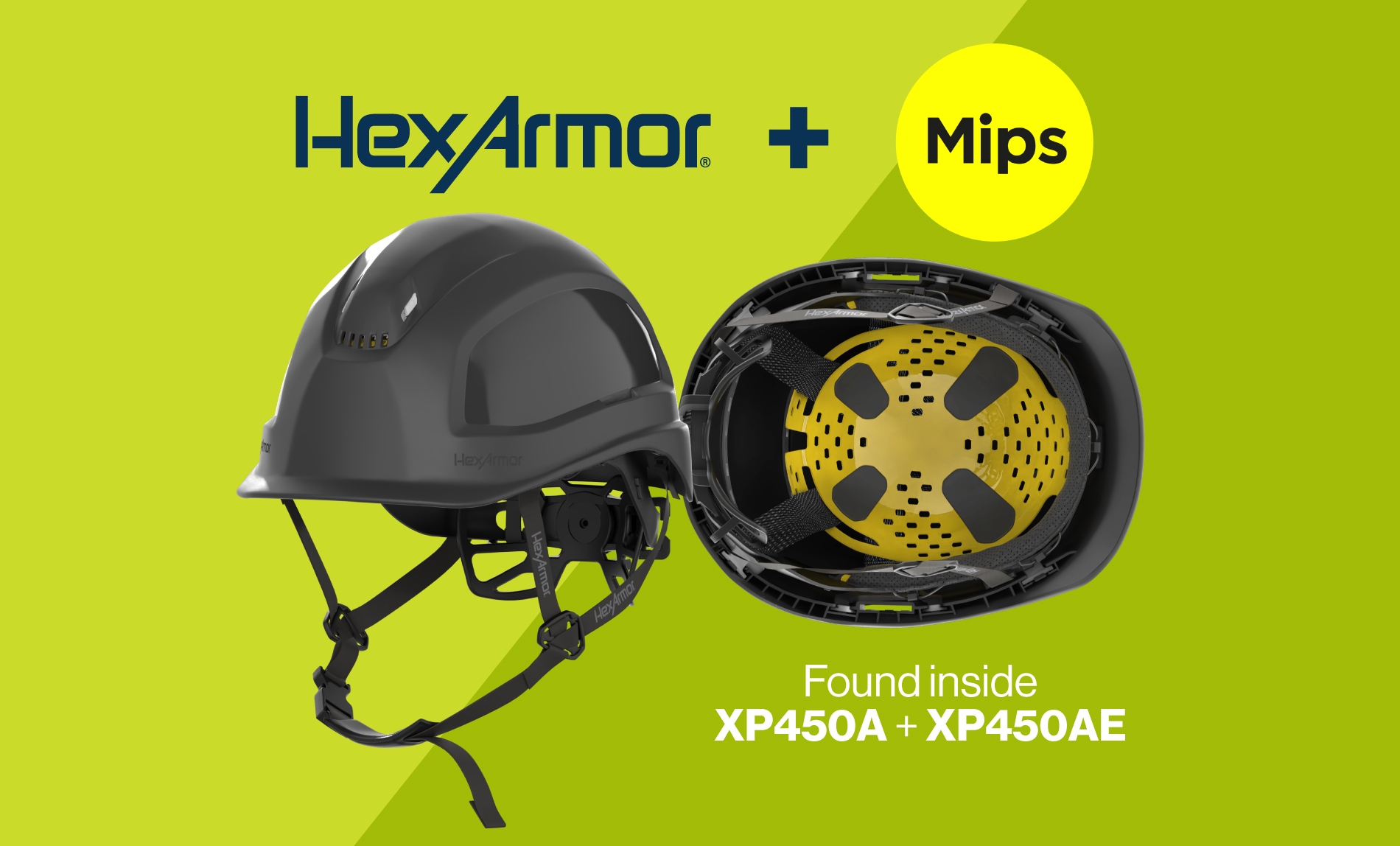 Underside of helmet showcasing the Mips safety system, available in Ceros XP450A and Ceros XP450AE helmets.