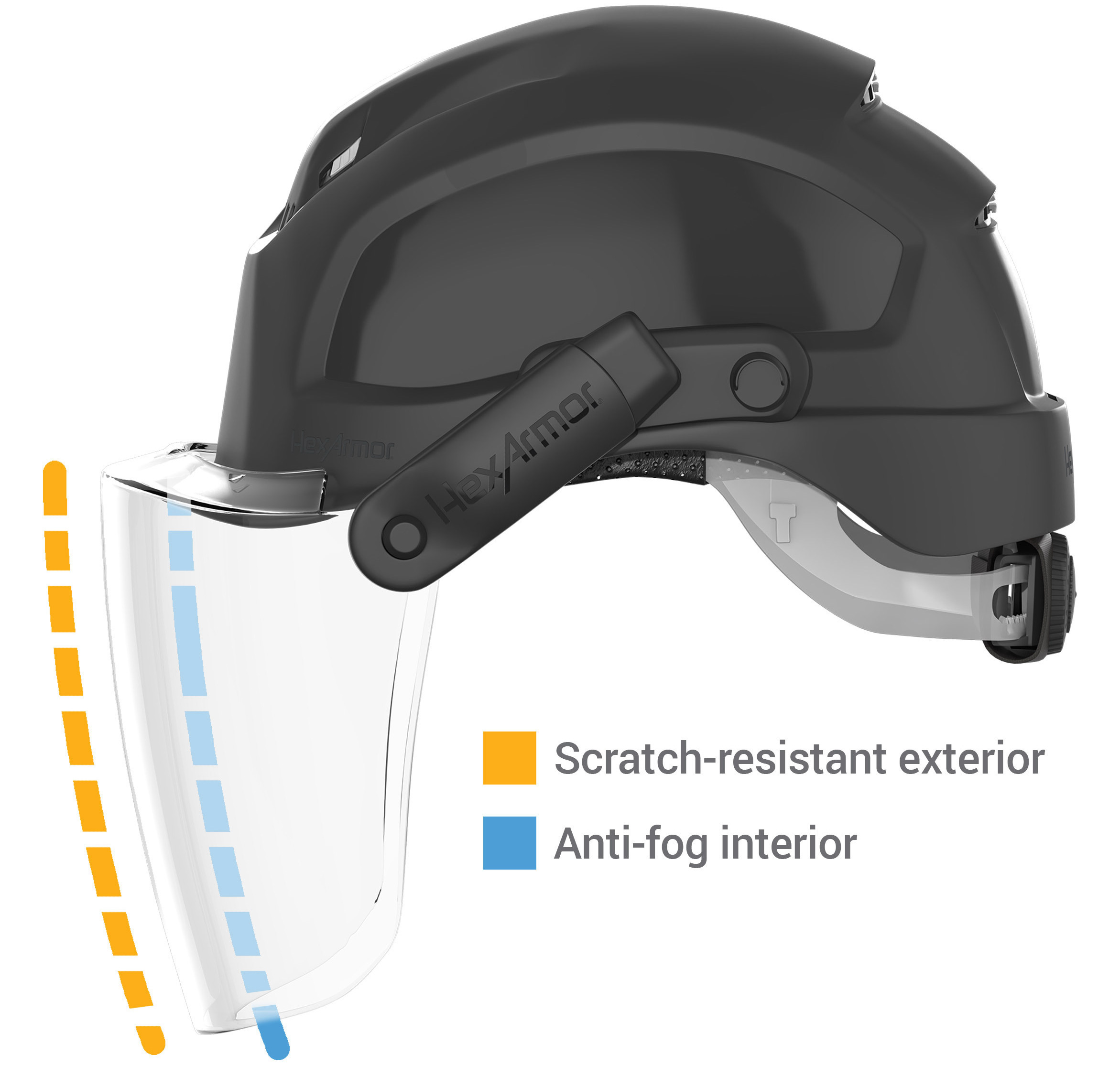 helmet with faceshield